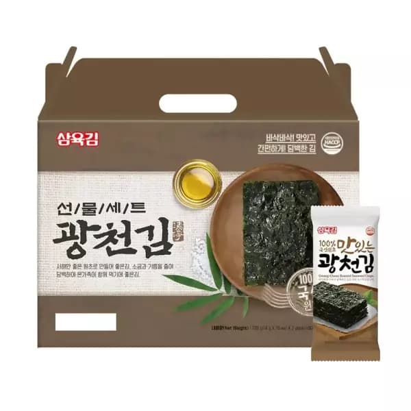 [지마켓] 삼육김본사 광천 도시락김 4g 32봉 8370원 무배 (8,370원)