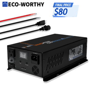 [Slickdeals] ECO-WORTHY 600W 12V 2-in-1 Pure Sine Inverter & 30A Charger ($79.99 / (약: 113,177원))
