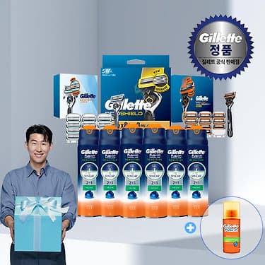 [카카오] 질레트 프로글라이드 센서티브 젤 170g 6개 + 면도날 세트 + 젤 증정 (22,900원 / 무료배송)