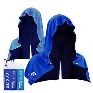 [Amazon] 2-Pk CSITE UPF 50 Cooling Hoodie Towels ($9.99 / (약: 14,134원))