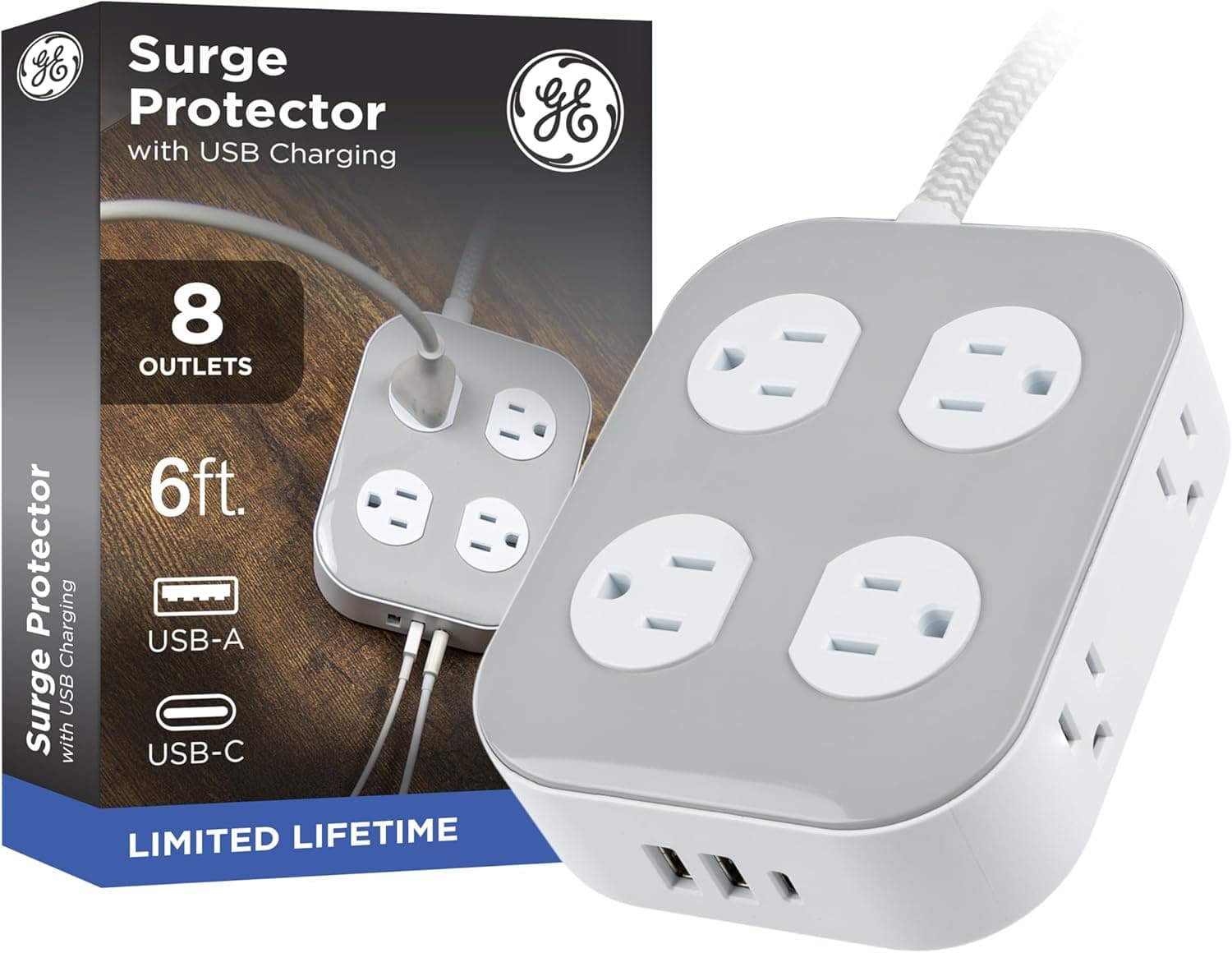 Amazon) GE USB 포트 있는 서지 프로텍터 31.99---> 11.86 역대 최저가 (여행, 기숙사용으로 좋아요)