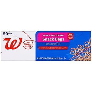 [Slickdeals] Walgreens Food Storage Bags : Freezer, Storage, Snack Bags ($0.90 / (약: 1,273원))