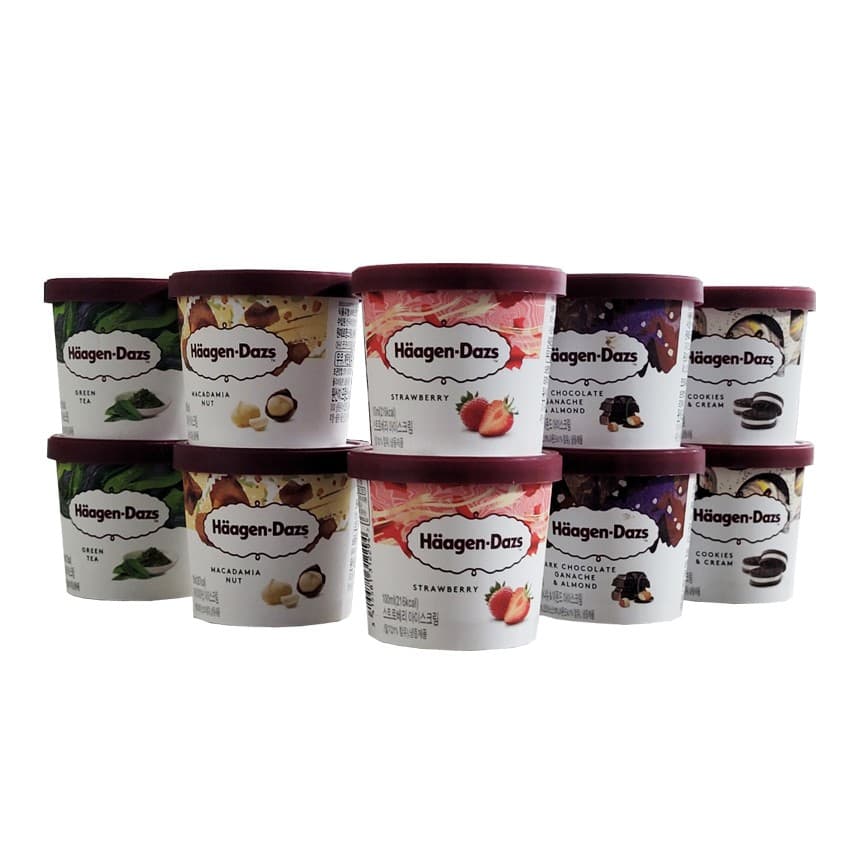 HAAGEN-DAZS 미니컵 컬렉션 100ML X 10 (25,490원)