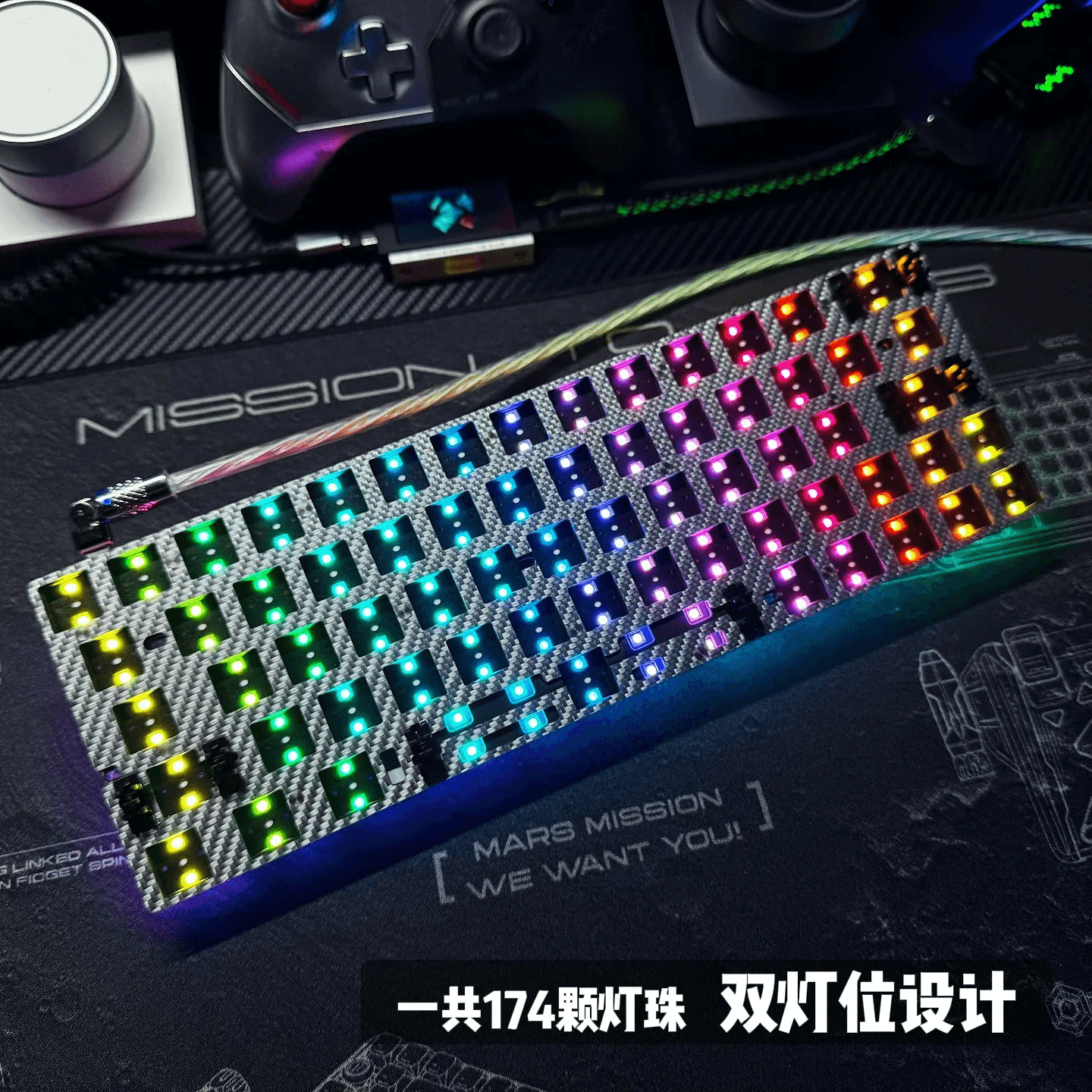 [알리익스프레스] 에버글라이드 AE64PRO 자석축 게이밍 키보드 8KHz ($3.00 / (약: 4,244원))
