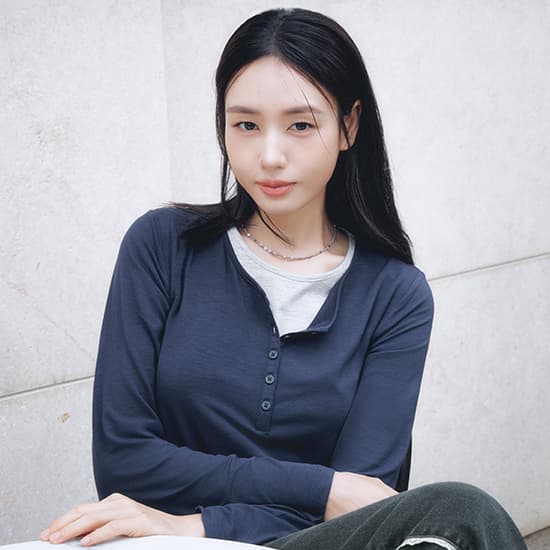 [CJ온스타일] 26FW NEW 헨리넥 쉬어 레이어드 티 3종 (62,910원 / 남음)