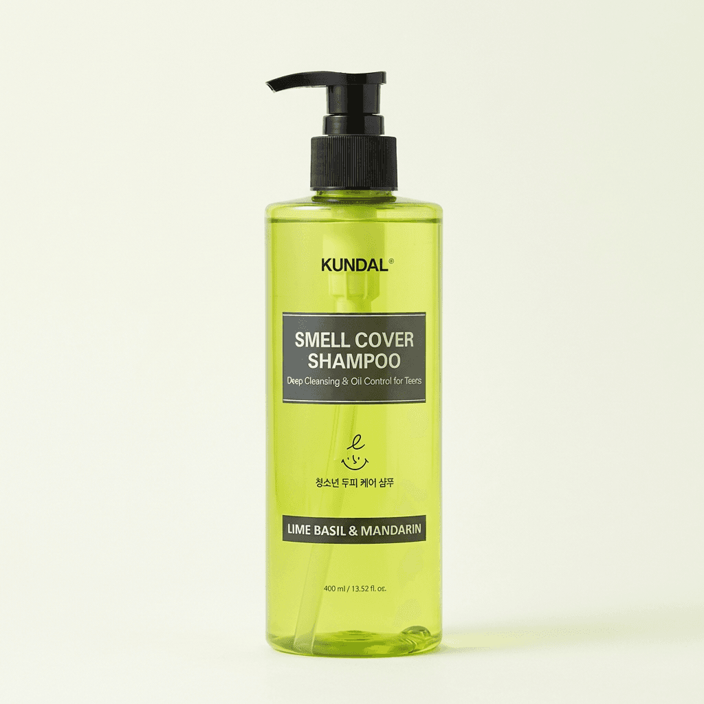 [토스쇼핑] 쿤달 올데이 스멜커버 청소년 샴푸 라임 400ml+랜덤향 400ml 10,800원 (무료배송)
