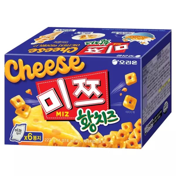 [쿠팡] 오리온 미쯔 황치즈 6p, 222g, 1개 (3,360원 / 무료배송)