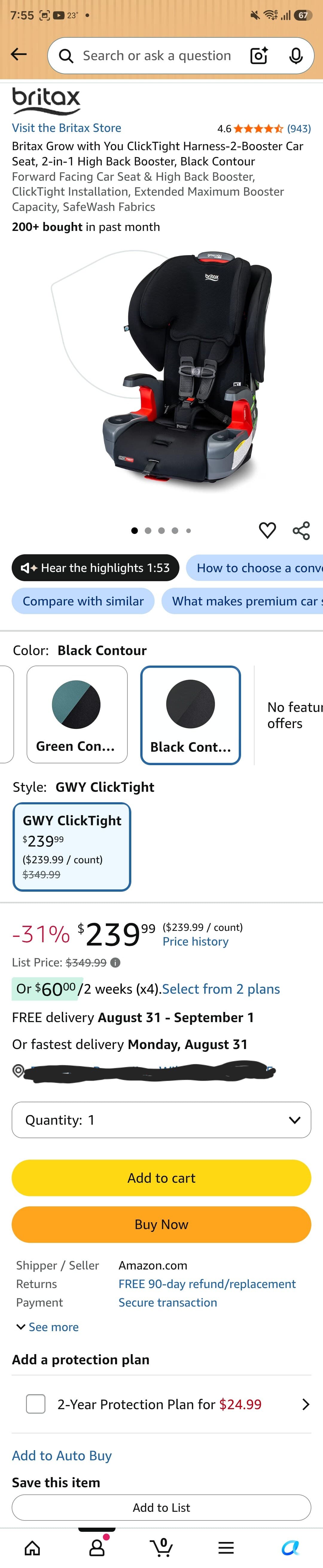 Britax Grow with You ClickTight -31%