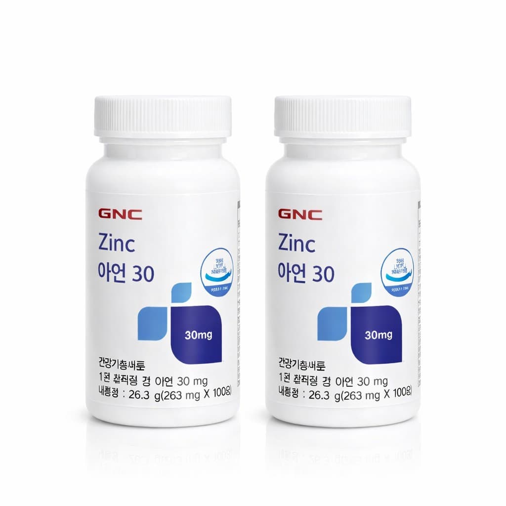 GNC아연30, 263mg x 100정x 2 (20,490원)