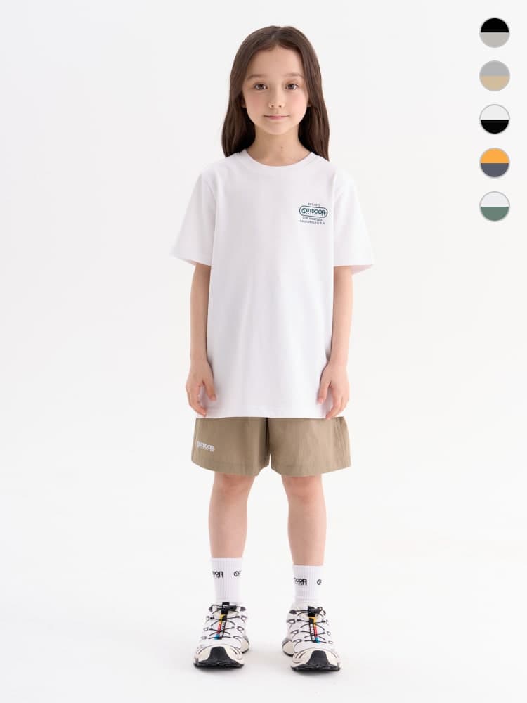 SSF) 아웃도어키즈 반팔티+우븐 쇼츠 셋업 28,000원 (무료배송)