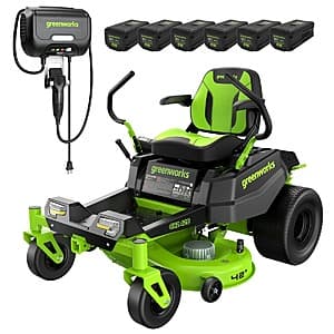 [Slickdeals] 42" Greenworks Pro 80V CrossoverZ Zero Turn Mower 6x 6Ah Batteries Wall Charger ($2,999.99 / (약: 4,244,685원))