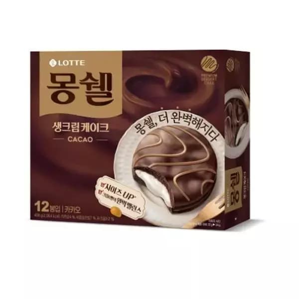[쿠팡] 몽쉘 생크림 케이크 카카오, 408g, 2개 (6,230원 / 무료배송)