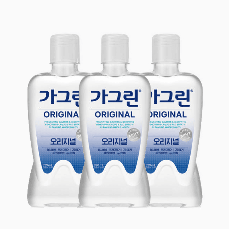 [롯데온] 동아제약 가그린 오리지널 820ml x 3개 (11,870원 / 무료배송)