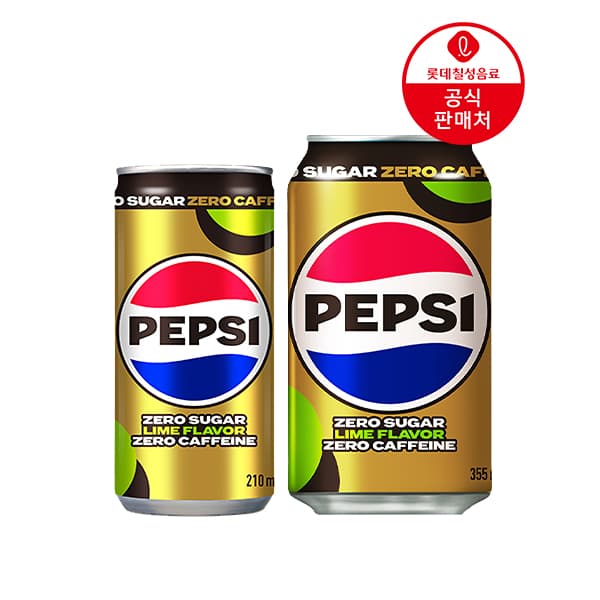 [지마켓] 펩시제로라임 제로카페인 210ml 30캔+ 355ml 24캔 (21,900원/무료) (무료배송)