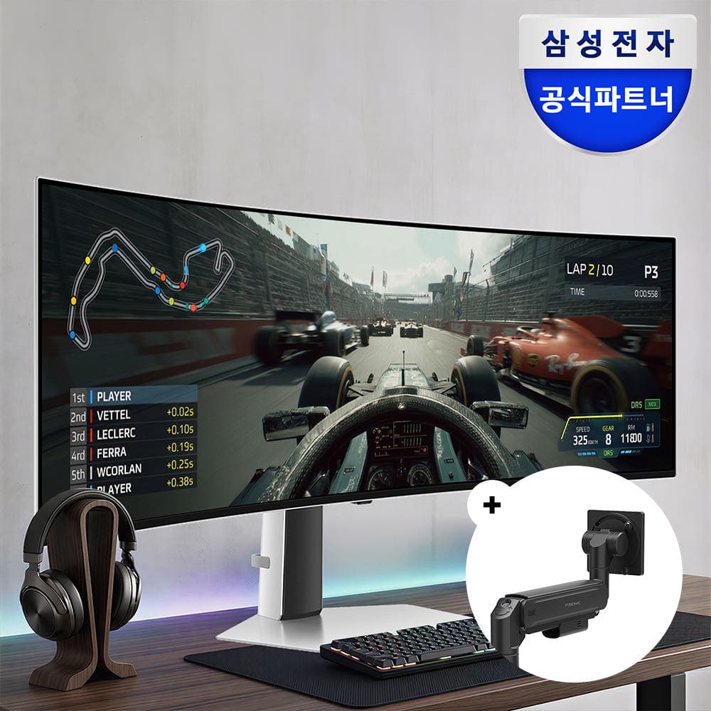 [네이버] 삼성 오디세이 G9 LS49DG930 124.3cm(49인치) OLED 32:9 울트라 와이드 + 오베닉 고중량 모니터암 (1,386,000원 / 무료배송)