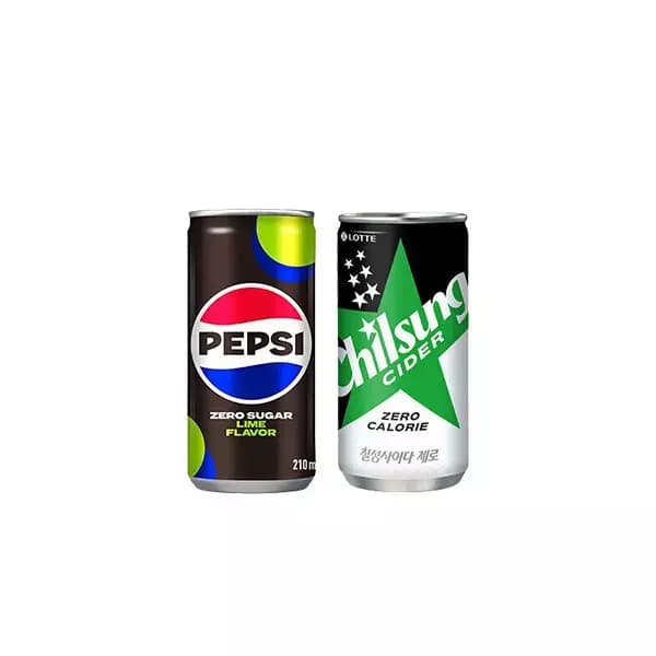 [지마켓] 펩시제로 210ml 30캔+사이다제로 210ml 30캔 17,600원 (무료배송)
