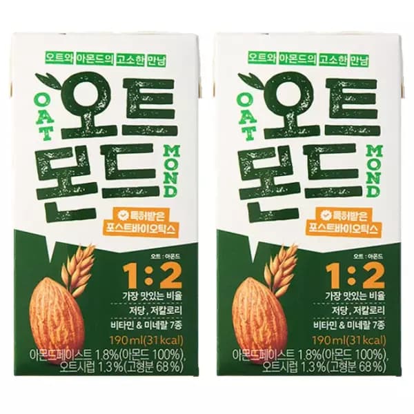 [지마켓] 롯데 오트몬드 190ml 48개 +오트몬드 장바구니 (24,900원/무배)