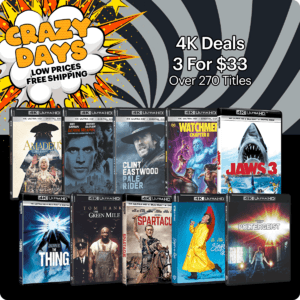 [Slickdeals] 4K UHD Movies: Lethal Weapon, Watchmen: Chapter II, Blazing Saddles & More 3 for ($33.00 / (약: 46,691원))