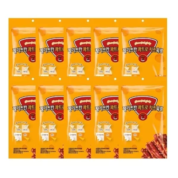[지마켓] 코주부 징기스칸콰트로치즈육포 30g 10개 (16,500원/무료) (무료배송)
