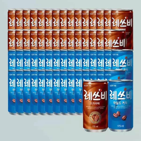 [지마켓] 레쓰비 마일드 175ml 30캔+모카라떼 175ml 30캔(16,900원/무배)
