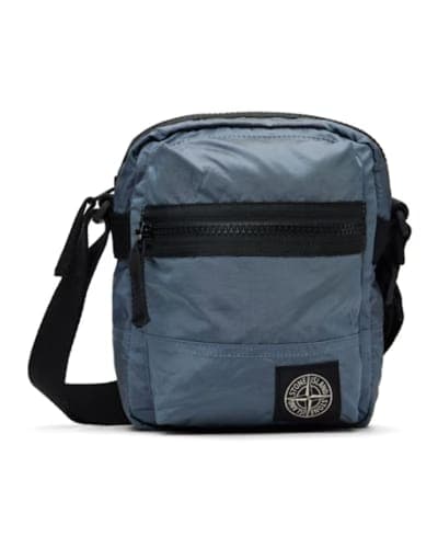 센스) 스톤아일랜드 블루 나일론코팅 메탈 백 $179.00