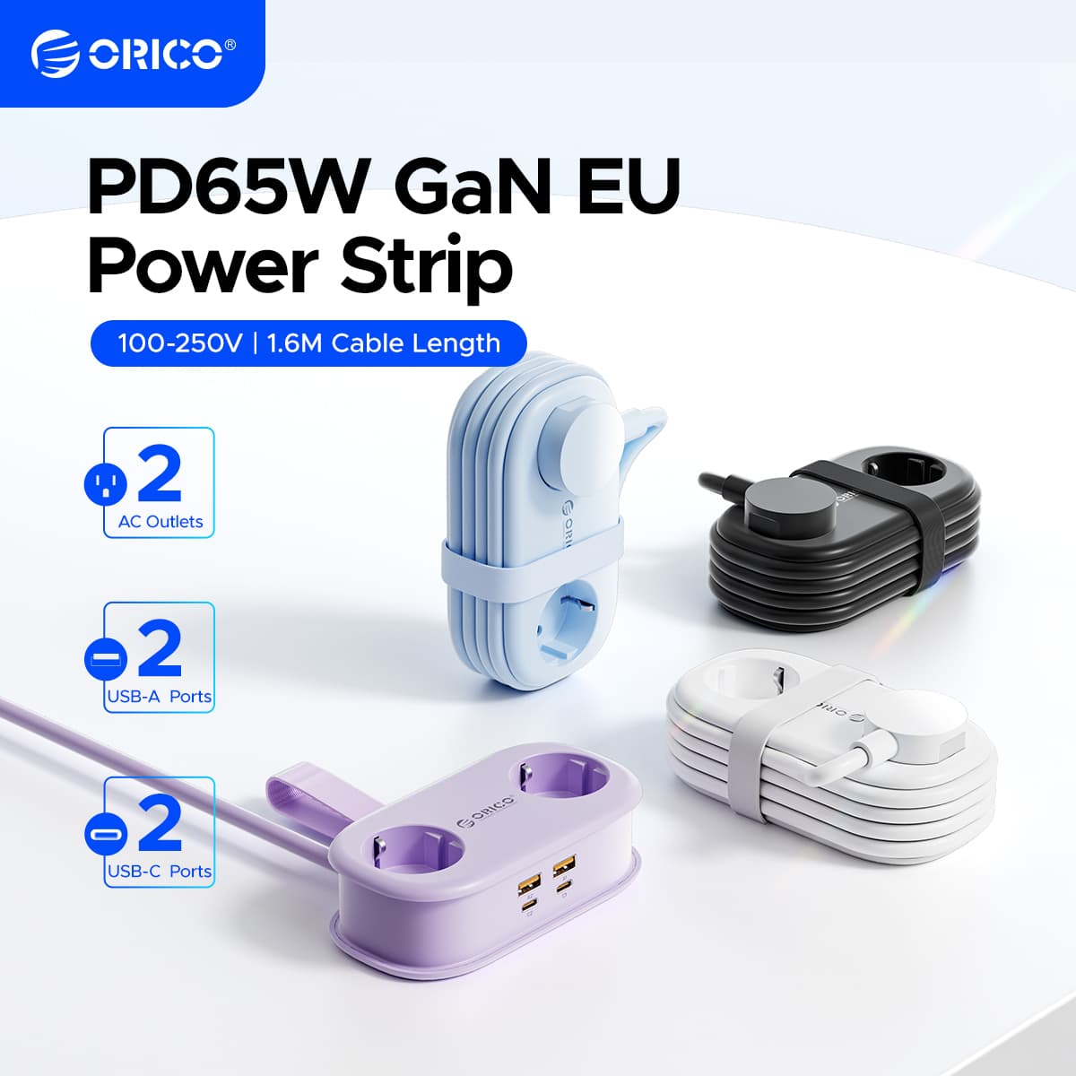 [알리익스프레스] 오리코 케이블랩 휴대용 여행용 멀티탭 65W GaN 고속 충전 ($20.02 / (약: 28,332원))
