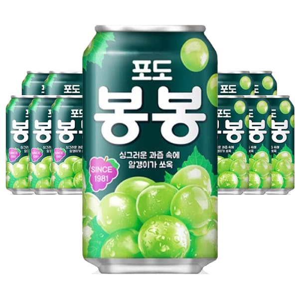 [쿠팡] 해태htb 포도봉봉, 340ml, 24개 (12,020원 / 무료배송)