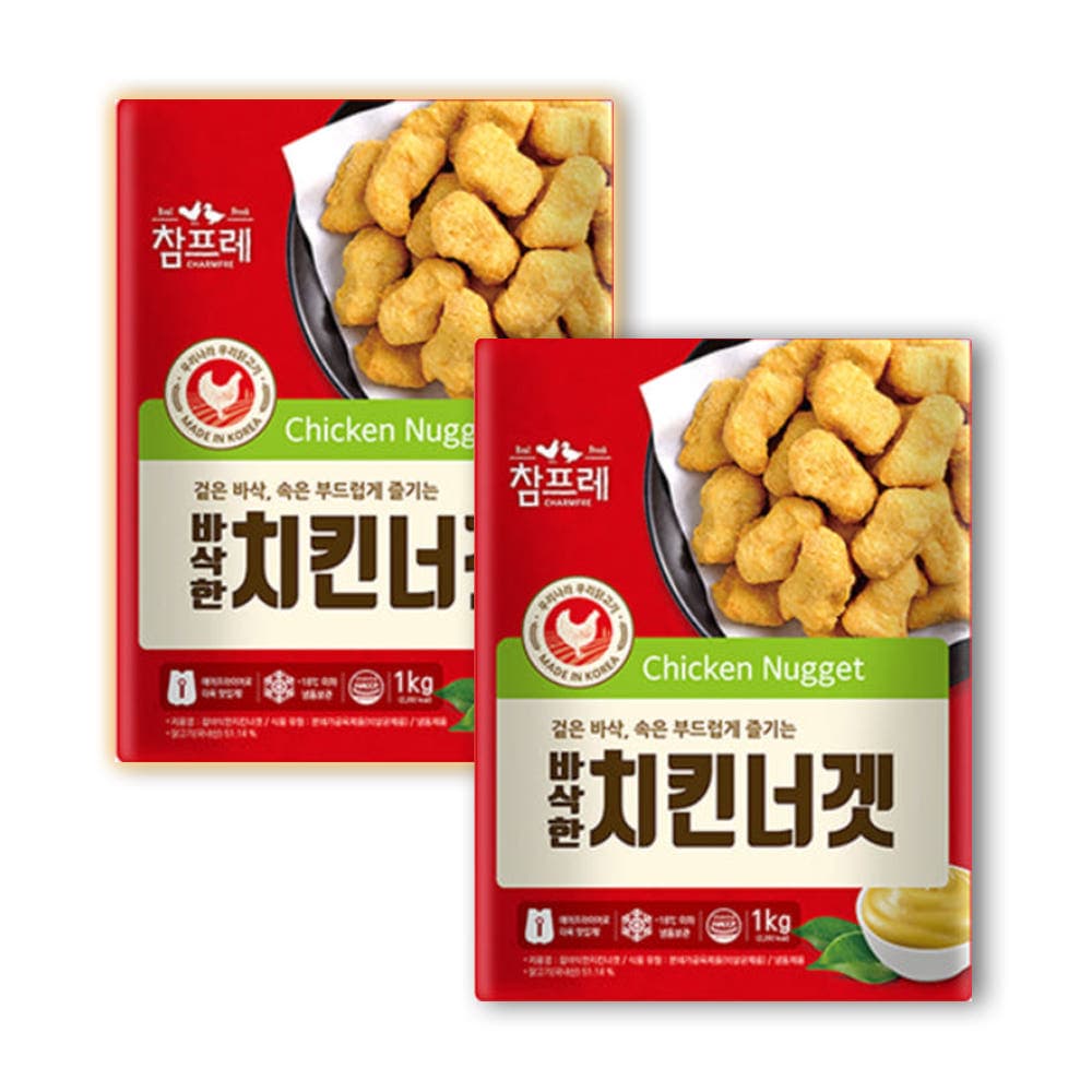[네이버] 참 바삭한 치킨너겟 1kg+1kg (15,800원/무료) (무료배송)