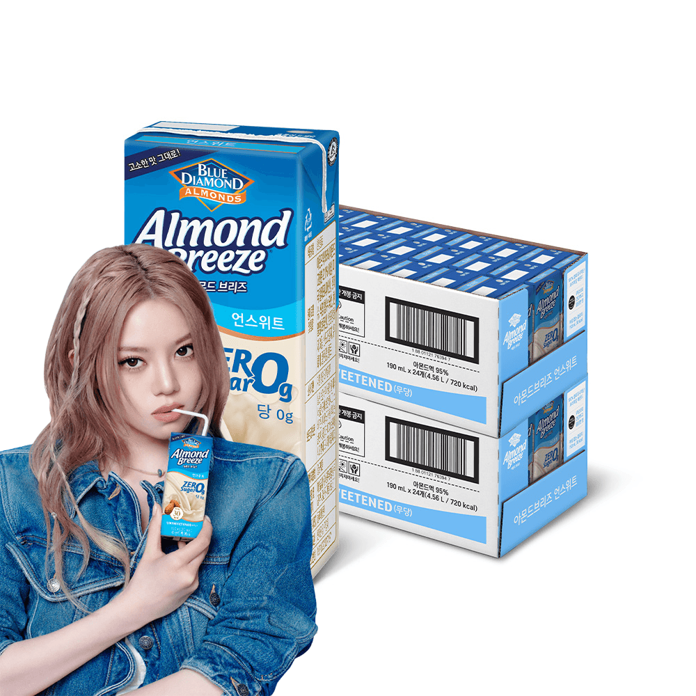 [매일유업] 아몬드브리즈 언스위트 제로슈거 190ml 48팩(24,640원/무료) (무료배송)