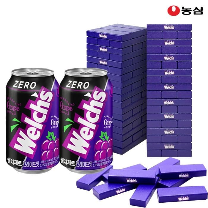 [롯데온] 웰치 소다 제로 포도 355ml 48캔 + 증정 (26,930원/무료) (무료배송)