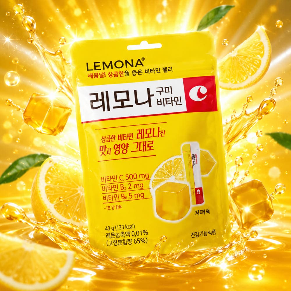 [네이버] 해브어굿팜 레모나 구미 비타젤리 43g 레몬맛 / 복숭아맛 570원 네멤무배