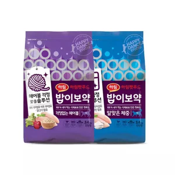 [지마켓] 하림펫푸드 밥이보약 고양이 헤어볼 사료 3.4kg (35,200원/무료) (무료배송)
