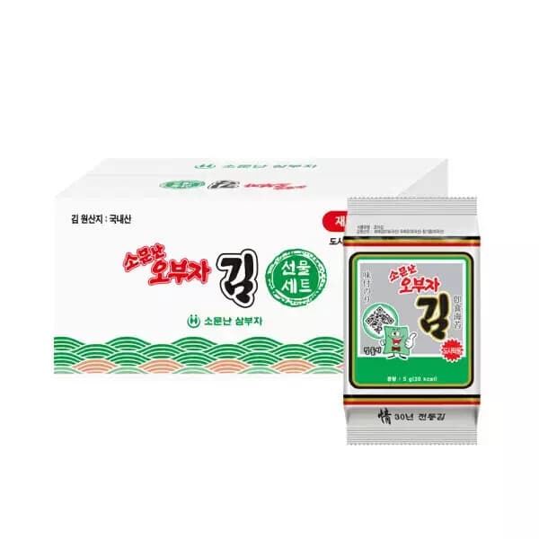 [지마켓] 소문난오부자 재래도시락김5g 54봉 (15,470원 / 무료배송)
