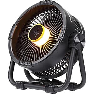 [Amazon] BougeRV 20000mAh Rechargeable Camping Fan w Light & App Control ($49.80 / (약: 70,476원))