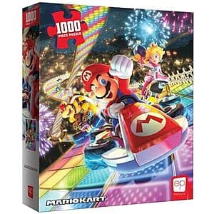 [Amazon] 1000-Pc Mario Kart Rainbow Road Jigsaw Puzzle ($12.60 / (약: 17,831원))