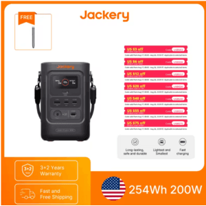 [Slickdeals] Jackery Explorer 240D 256Wh 200W DC USB Power Bank ($119.07 / (약: 168,507원))