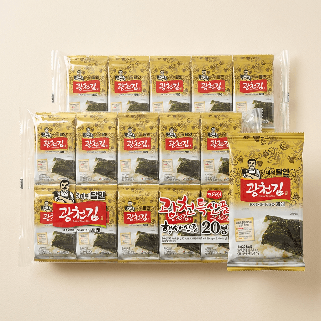 [토스쇼핑] 3대째 달인 광천김 40봉 9900원 무배 (9,900원)