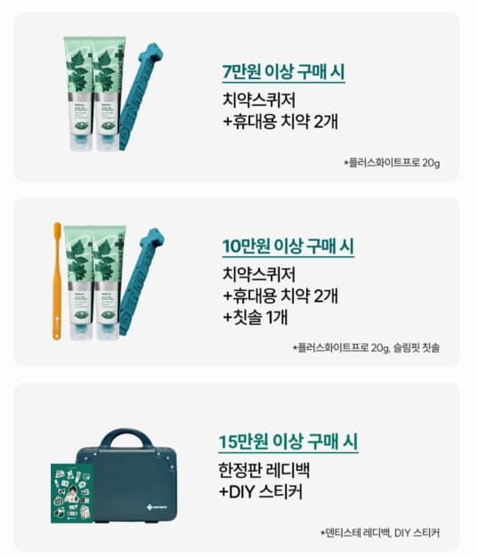 [공식몰]덴티스테 플러스화이트200g 5개 (59,100원/무료)