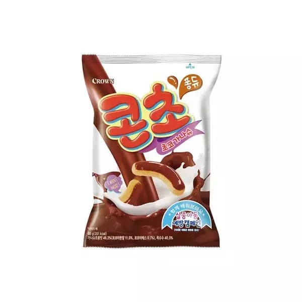 [쿠팡] 크라운 콘초 초코가나슈, 66g, 3개 (2,940원 / 무료배송)