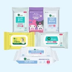[신세계] SSG) 그린핑거 손소독티슈 휴대용 20매X10팩+산리오 20매X10팩 18,920원 (무료배송)