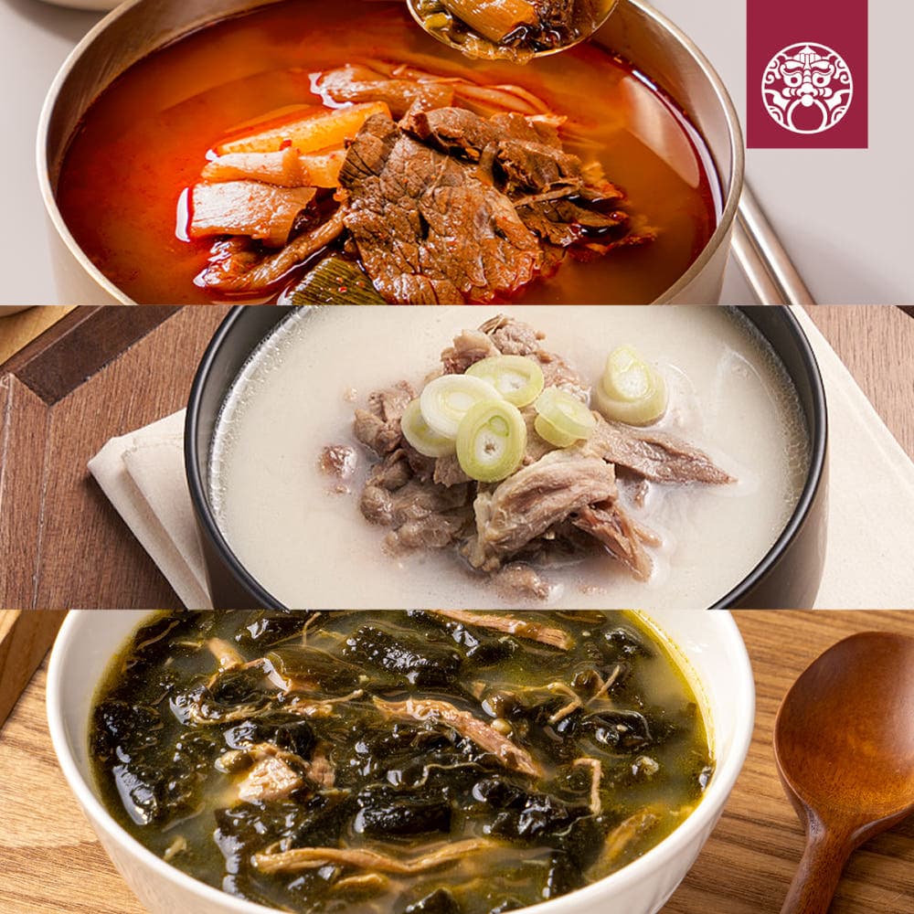 [네이버] 한촌설렁탕 간편 상온 설렁탕, 곰탕, 미역국, 육개장 등 3+3팩 (14,220원/무료배송)