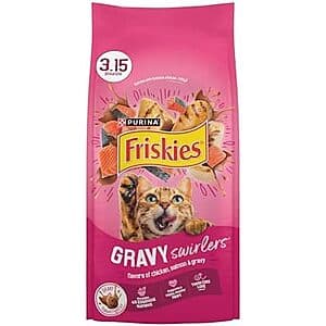 [Amazon] 3.15-lb Purina Friskies Gravy Swirlers Dry Cat Food ($3.30 / (약: 4,670원))
