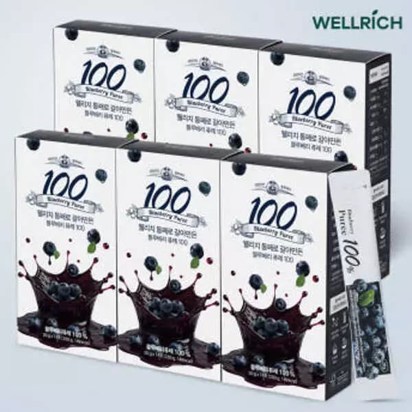 [네이버] 웰리치 블루베리 퓨레 100 14포 (9900원/무배) (9,900원)