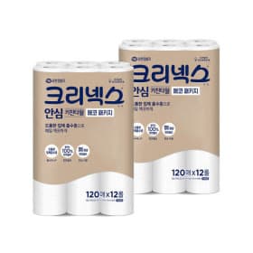 [지마켓] 크리넥스 안심 키친타올 120매x12롤+뽑는키친타올증정 (16,080원 / 무료배송)