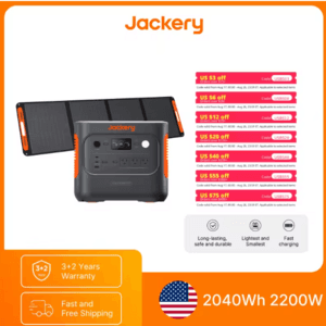 [Slickdeals] Jackery Explorer 2000 v2 LiFePO4 2200W Power Station w 200W Solar Panel ($629.00 / (약: 890,160원))