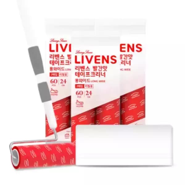 [지마켓] 빨간맛 롱와이드 스탠드형 테이프크리너 10종세트(본체+밀대+리필7입) 11,900원 (무료배송)
