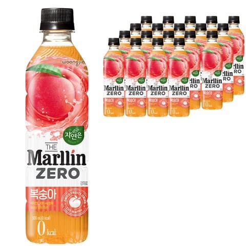 [쿠팡] 자연은 더말린 제로 복숭아 음료 500ml 20개 (12,080원 / 무료배송)