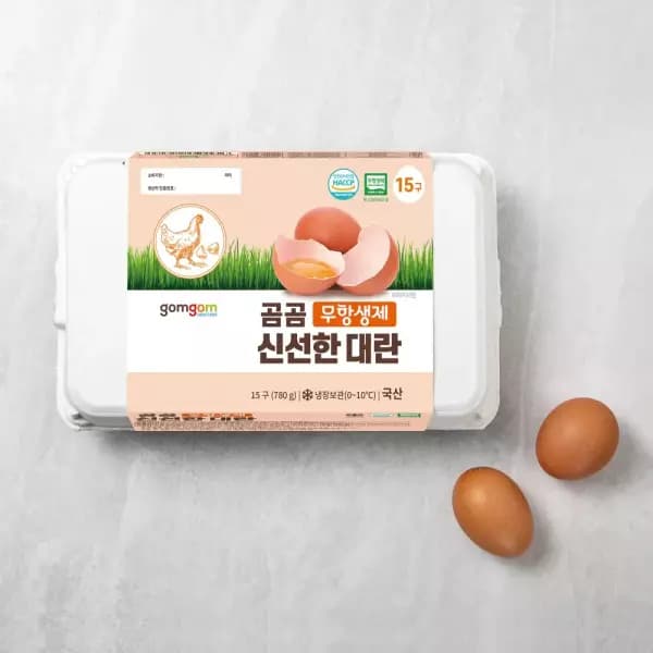 [쿠팡] 곰곰 무항생제 신선한 특란, 30구 (8,990원 / 무료배송)