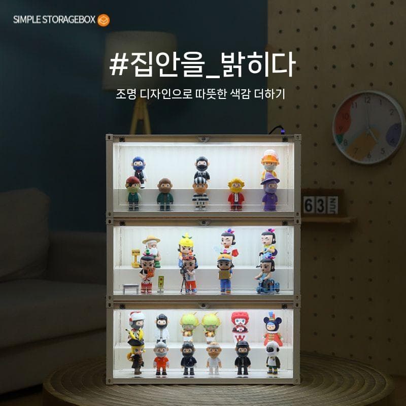 [쿠팡] YEAAYE 컨테이너 타입 투명 피규어 보관함 (4,990원/무료) (무료배송)