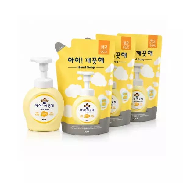 [지마켓] 아이깨끗해 핸드워시 490ml 본품 1개+450ml 리필 3개 (향 선택) (11,310원/무료) (무료배송)